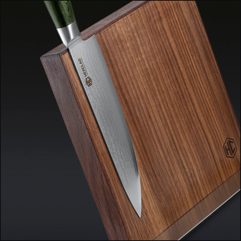 Damascus Steel Knife Set, 7-pc (Green) C2